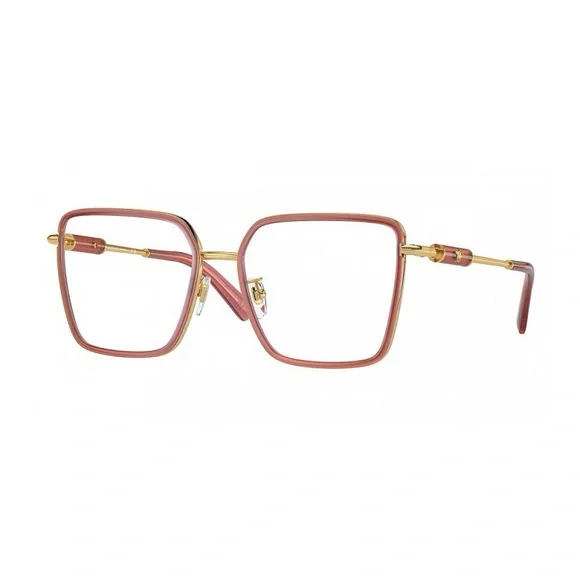 NEW VERSACE SQUARE EYEGLASSES VE1294D 1510 PINK METAL MOD 1294D 1510 EYEWEAR Oversized sunglasses Versace Pink in Metal - 46229602 main image 4